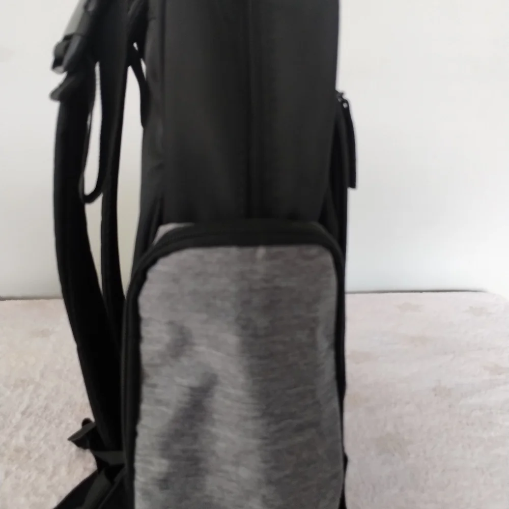 Eddie Bauer Atlas Sport Back Pack Diaper Bag in Black/Gray - Picture 7 of 15